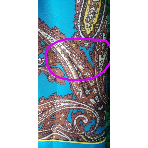 23. NWOT J.Crew Drapey button-up shirt in paisley print - Picture 8 of 8